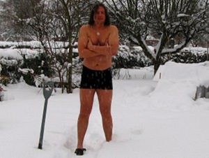 Frank Spatzier zeigt dem Winter die kalte Schulter...